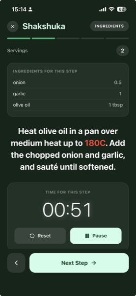 Cook mode