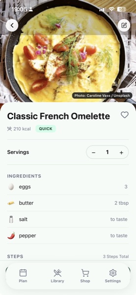 Recipe detail